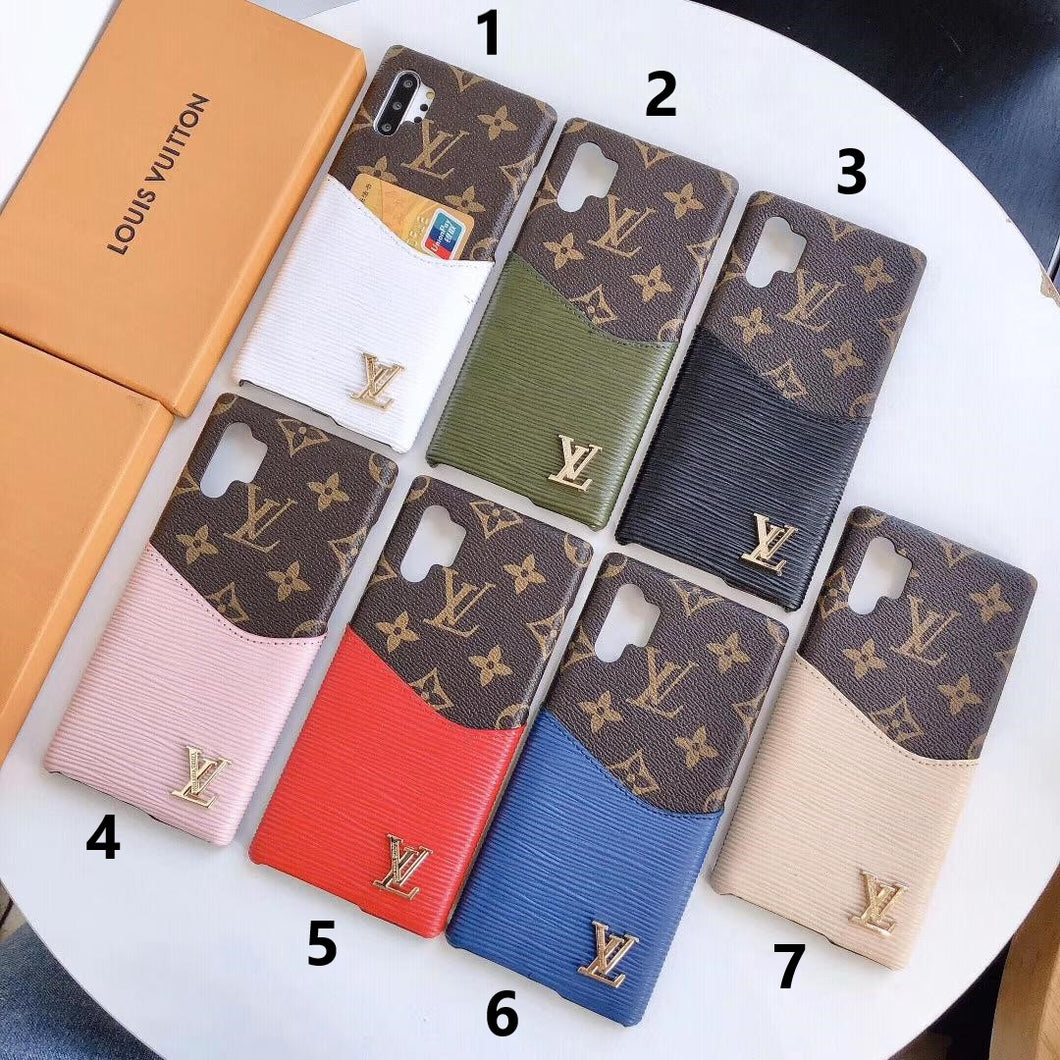 Upcycled Louis Vuitton Galaxy S9 wallet phone case