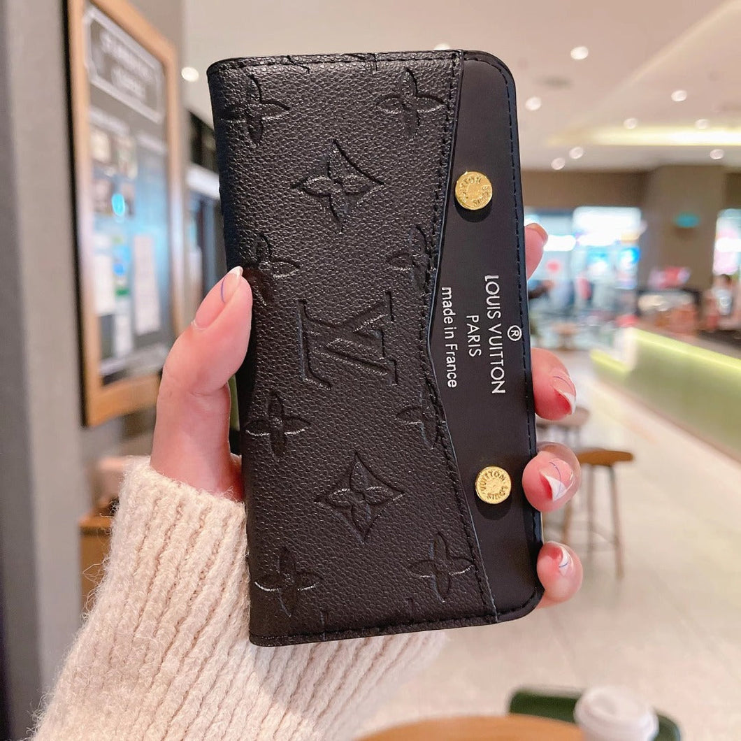 Upcycled Louis Vuitton iPhone 12 Pro wallet phone case – Phone Swag