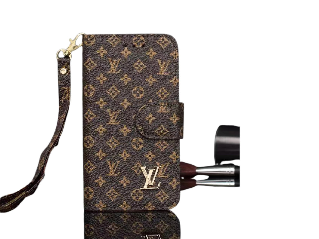 Étui portefeuille en cuir Louis Vuitton pour iPhone 7/8