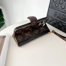 Upcycled Louis Vuitton iPhone 14 Pro Max wallet phone case