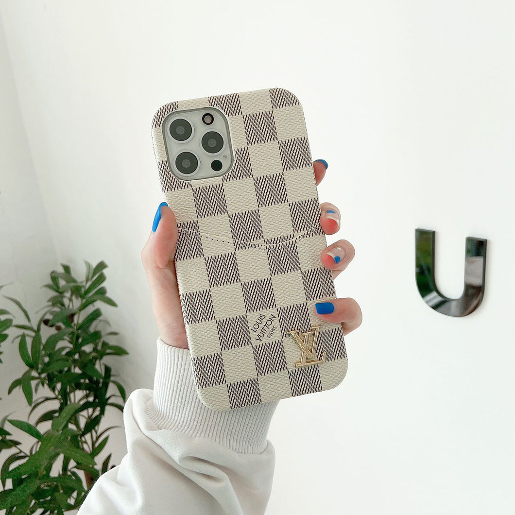 Upcycled Louis Vuitton iPhone 14 wallet phone case – Phone Swag