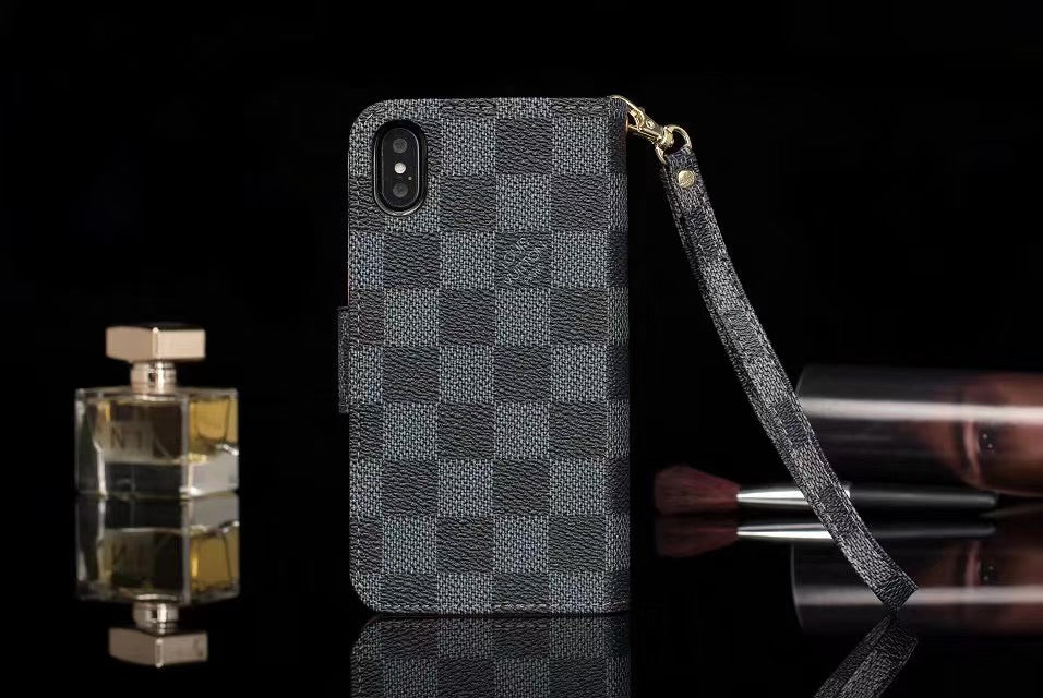 Louis Vuitton Leather Wallet Phone Case For iPhone 7/8 – Phone Swag