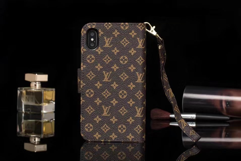 Louis Vuitton Leather Wallet Case For iPhone 12 Pro Max – Phone Swag