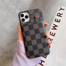 Upcycled Louis Vuitton iPhone 12 Pro wallet phone case