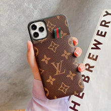 Upcycled Louis Vuitton iPhone 14 Pro wallet phone case