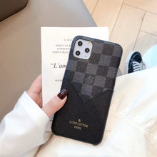 Étui portefeuille en cuir Louis Vuitton pour iPhone X