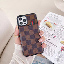 Upcycled Louis Vuitton iPhone 7/8 wallet phone case