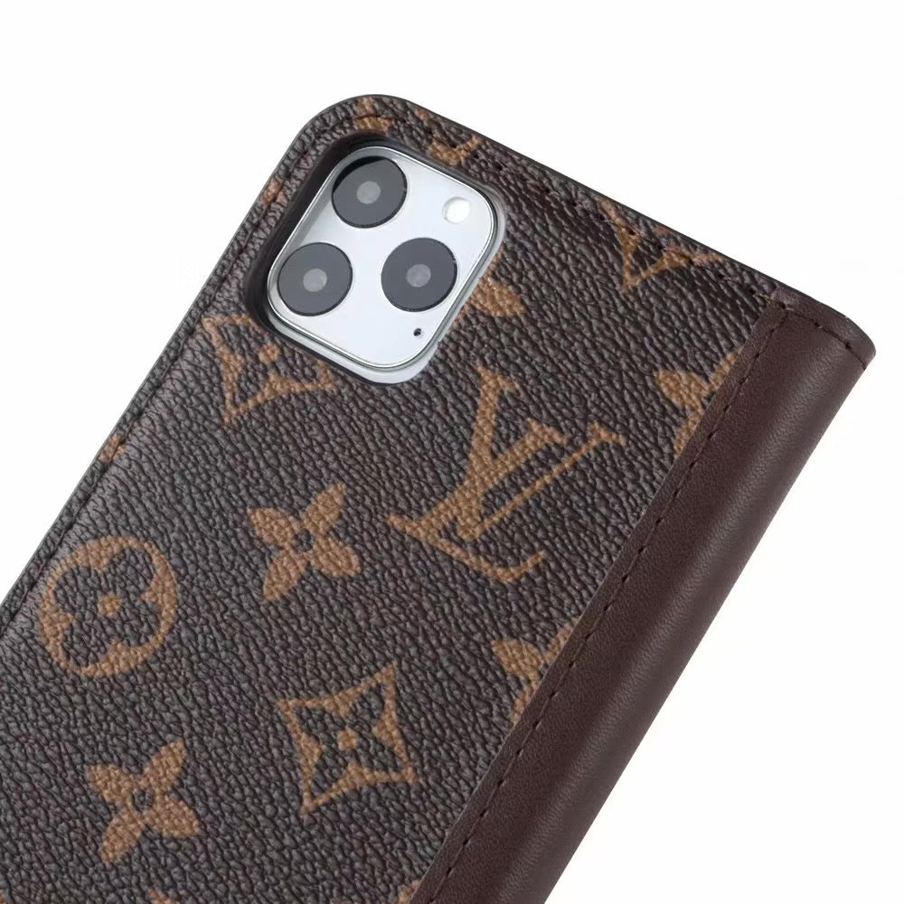 Louis Vuitton Leather Wallet Case For Apple iPhone 7/8 Plus – Phone Swag