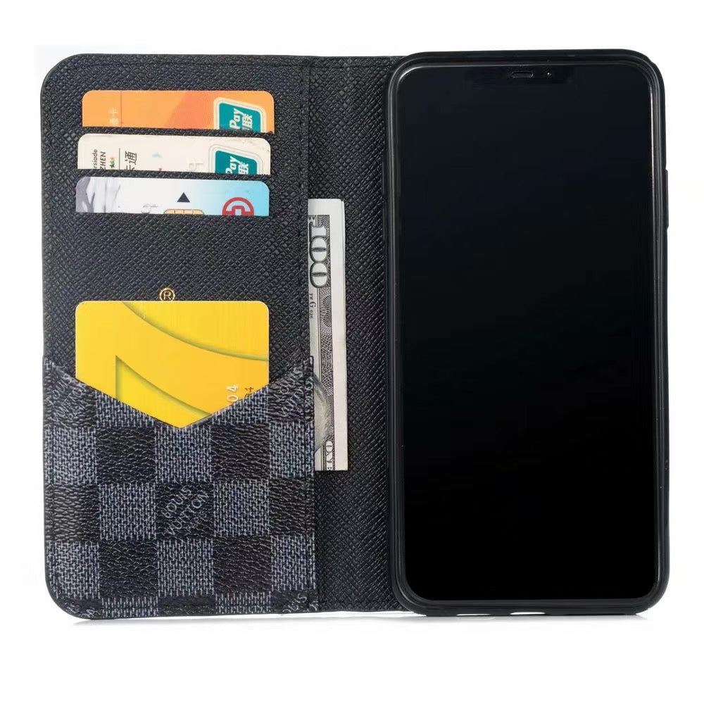 Louis Vuitton Black Grey Phone Case iPhone 14 Plus – javacases