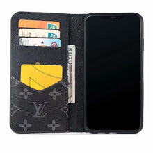 Louis Vuitton Leather Wallet Phone Case For iPhone X