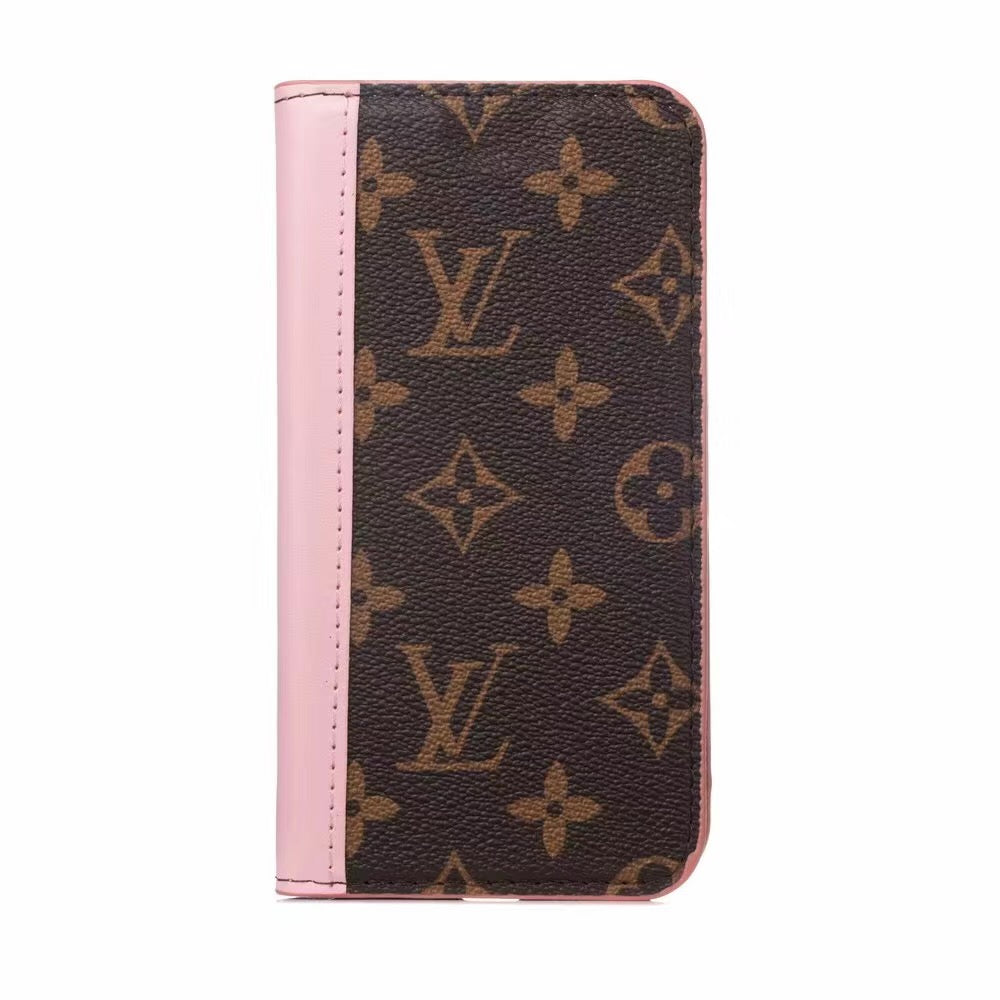 Louis Vuitton Leather Wallet Case For iPhone 13 – Phone Swag