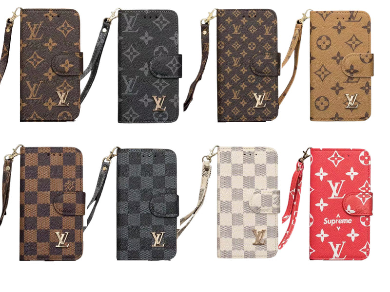 Louis Vuitton Leather Wallet Phone Case For iPhone 7/8 – Phone Swag