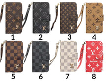 Louis Vuitton Leder Brieftasche Handyhülle für iPhone 7/8 Plus