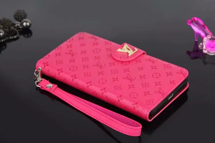 Louis Vuitton Leather Wallet Case For Apple iPhone 7/8 Plus