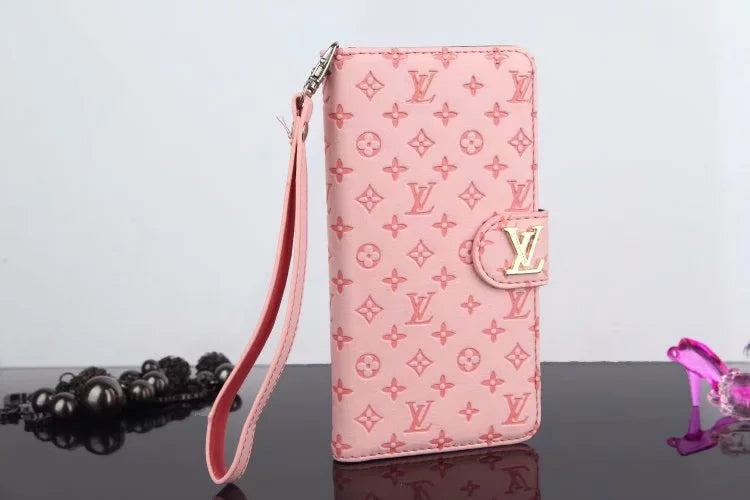 New Celebrities Style Fashion Real Louis Vuitton iPhone 6 Cases - iPhone 6 Plus  Cases - LV Designer Wallet Monogram Brow…