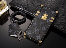 Louis Vuitton Leather Eye Trunk Phone Case For iPhone 7/8 Plus