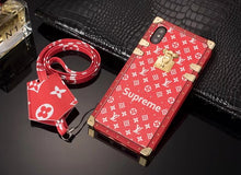 Louis Vuitton Leather Eye Trunk Phone Case For iPhone 7/8