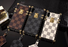 Louis Vuitton Leder Trunk Phone Case für iPhone XS MAX