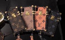 Louis Vuitton Leder Trunk Phone Case für iPhone 11 PRO