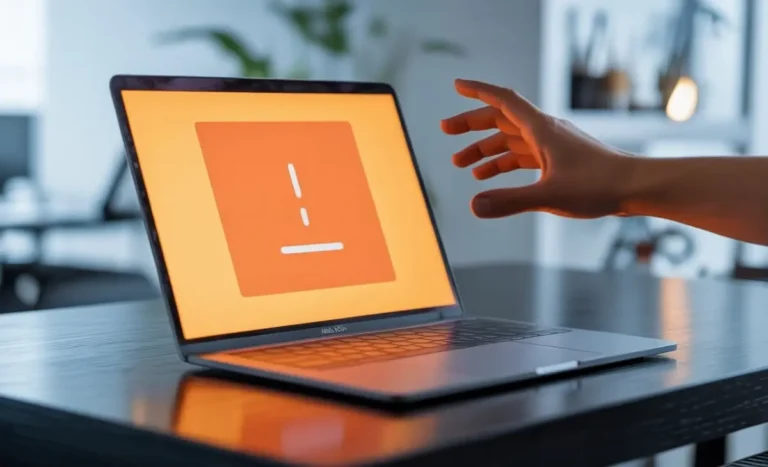 macbook pro orange screen